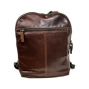 Jack Georges Voyager Convertible Backpack Crossbody Bag Leather Travel